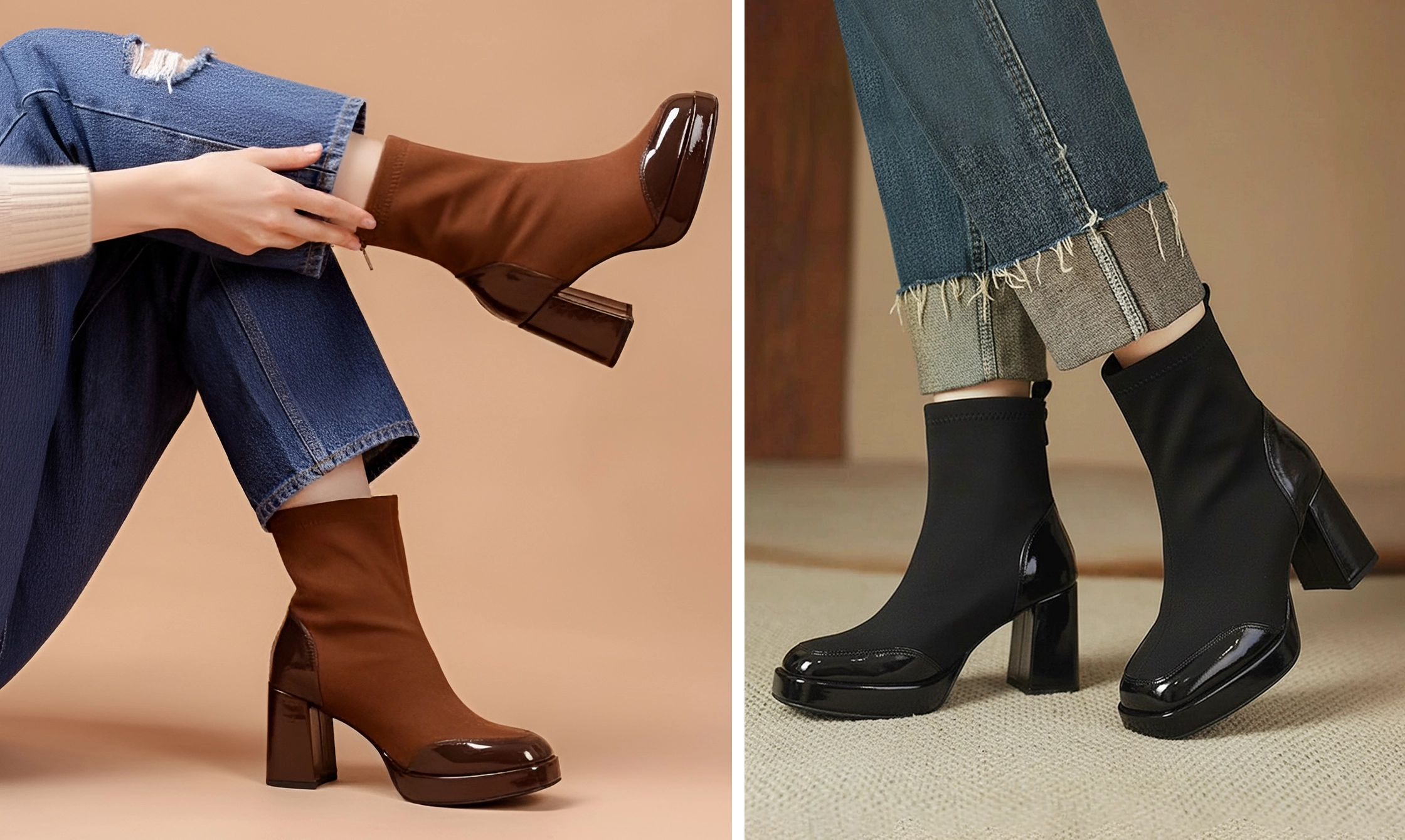 Bottines avec talon Zayna